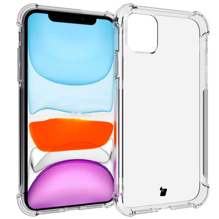Etui + 2x szkło + obiektyw Bizon Case Clear Pack do iPhone 11, przezroczyste