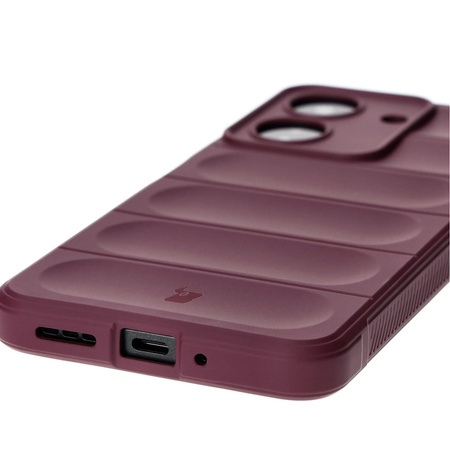 Pancerne etui Bizon Case Tur do Xiaomi Redmi 13C / Xiaomi Pocophone C65, ciemnofioletowe