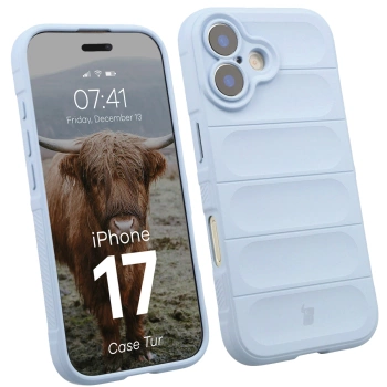Pancerne etui Bizon Case Tur do iPhone 17, jasnoniebieskie