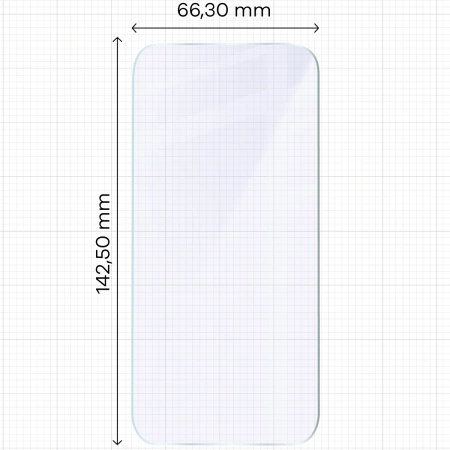 Elastyczne szkło hybrydowe Bizon Glass Mule do iPhone 15