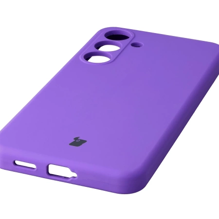 Silikonowe etui Bizon Soft Case do Galaxy S25 FE, fioletowe