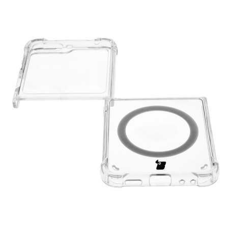 Etui Bizon Case Pure MagSafe do Samsung Galaxy Z Flip5, przezroczyste