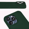 Silikonowe etui Bizon Soft Case do iPhone 14 Pro Max, ciemnozielone