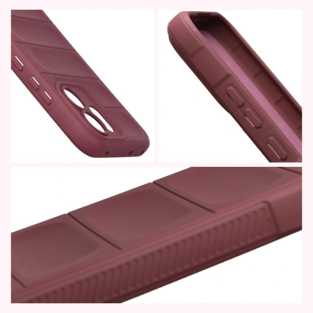Pancerne etui Bizon Case Tur do Oppo Reno 14 F / 14 FS, burgundowe