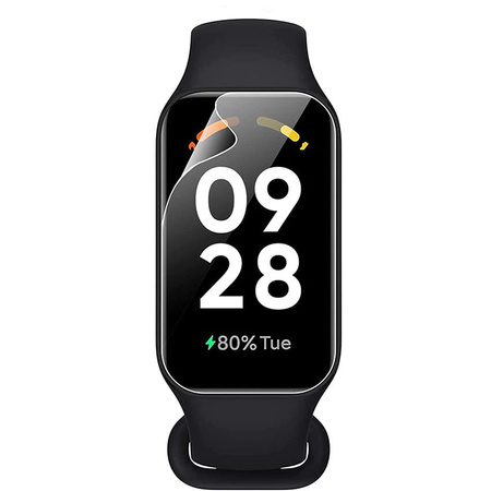 Folia hydrożelowa na ekran Bizon Glass Watch Hydrogel Duo do Redmi Smart Band 2 / Xiaomi Mi Band 8 Active, 2 sztuki