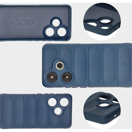 Pancerne etui Bizon Case Tur do Xiaomi Poco F6, granatowe