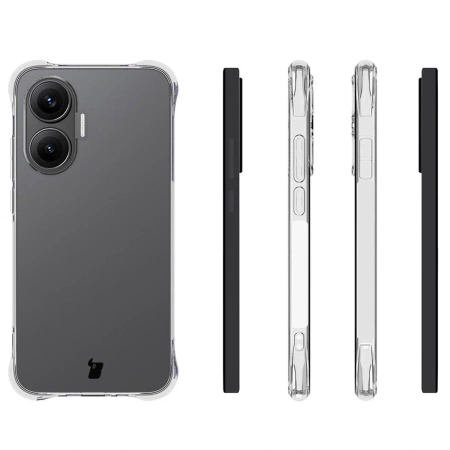 Elastyczne etui Bizon Case Salpa do Xiaomi POCO F7, przezroczyste