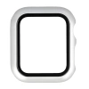 Etui ze szkłem do zegarka Bizon Case+Glass Watch do Apple Watch SE 3 / SE 2 / SE / 6 / 5 / 4 (40 mm), matowe srebrne
