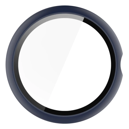 Etui ze szkłem do zegarka Bizon Case+Glass Watch do Google Pixel Watch 4 41 mm, matowe granatowe