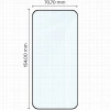 Szkło hartowane Bizon Glass Edge 2 do Oppo Reno14 / 14 FS / 14 F / 13, czarna ramka