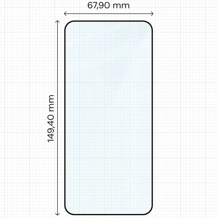 Szkło hartowane Bizon Glass Edge Duo do Xiaomi 13, czarna ramka, 2 sztuki
