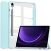 Etui Bizon Case Tab Clear Matt do Galaxy Tab S10 Lite / S9 / S9 FE, błękitne