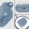 Silikonowe etui z karabińczykiem Bizon Case Headphone Silicone do AirPods Pro 3, szarobłękitne