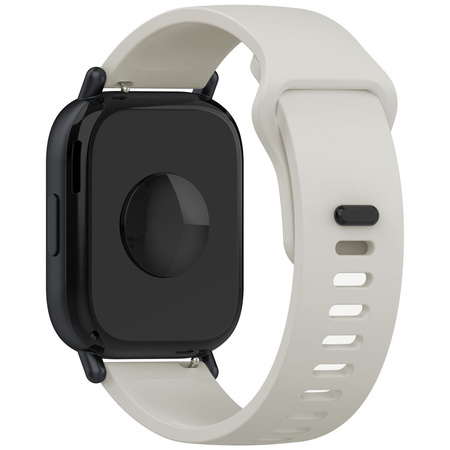 Pasek silikonowy do smartwatcha, Bizon Strap Watch Silicone Pro H, Quick Release 22 mm, szary