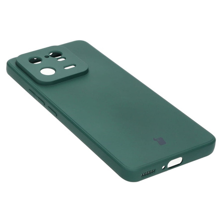 Etui Bizon Case Silicone Sq do Xiaomi 13 Pro, ciemnozielone