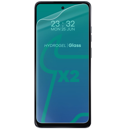 Folia hydrożelowa na ekran Bizon Glass Hydrogel Front Duo do Motorola Moto G04/G24/G24 Power/E14, 2 sztuki