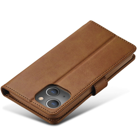 Etui Bizon Case Wallet do iPhone 13 Mini, jasnobrązowe