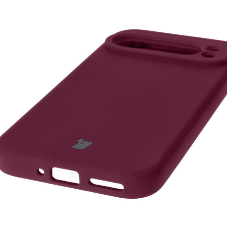 Silikonowe etui Bizon Soft Case do Google Pixel 9 Pro, ciemnofioletowe