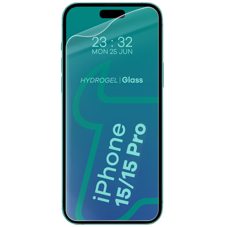 Folia hydrożelowa na ekran Bizon Glass Hydrogel Front do iPhone 15 Pro, 2 sztuki