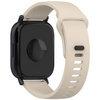 Pasek silikonowy do smartwatcha, Bizon Strap Watch Silicone Pro H, Quick Release 22 mm, beżowy