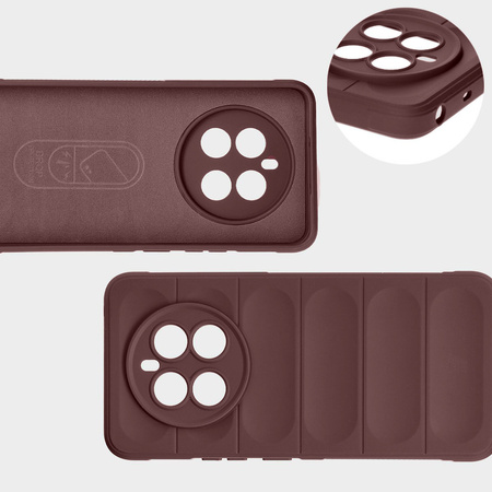 Pancerne etui Bizon Case Tur do Realme 12+, burgundowe