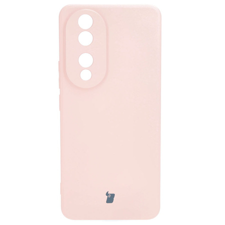 Etui Bizon Case Silicone Sq do Honor 90, jasnoróżowe