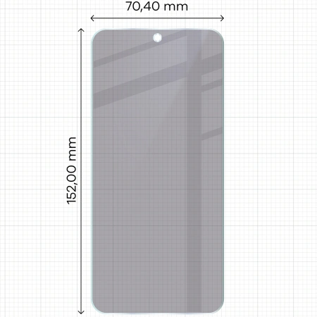 Prywatyzujące szkło hybrydowe Bizon Glass Mule Shadow do Honor 400 5G, matowe