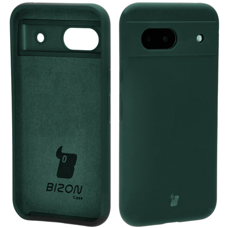 Silikonowe etui Bizon Soft Case do Google Pixel 8a, ciemnozielone