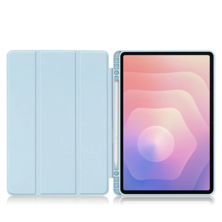 Etui z klapką Bizon Case Tab Lizard do Galaxy Tab S11, błękitne