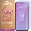 Elastyczne szkło hybrydowe Bizon Glass Mule Duo do iPhone 17 Pro, 2 sztuki