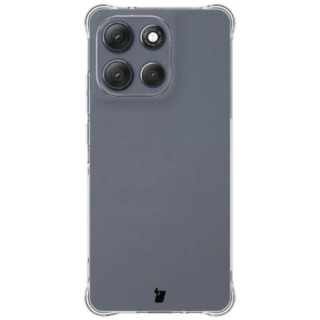 Elastyczne etui + 2x folia na ekran Bizon Case Clear Pack do Motorola Moto G86 Power 5G