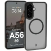 Etui z pierścieniem magnetycznym + szkło hartowane Bizon MatteO Pack do Galaxy A56 5G, przydymione-czarne