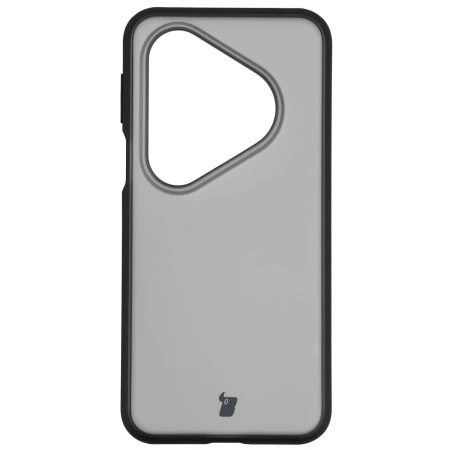 Etui Bizon Case Angelo do Huawei Pura 80 Pro / Pro Plus, przydymione z czarną ramką
