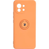 Etui Bizon Case Silicone Ring do Xiaomi Mi 11, pomarańczowe