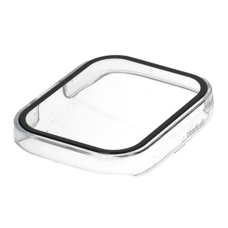 Etui Bizon Case+Glass Set do Xiaomi Redmi Watch 3, przezroczyste