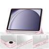 Etui Bizon Case Tab Clear Matt do Galaxy Tab A9, jasnoróżowe