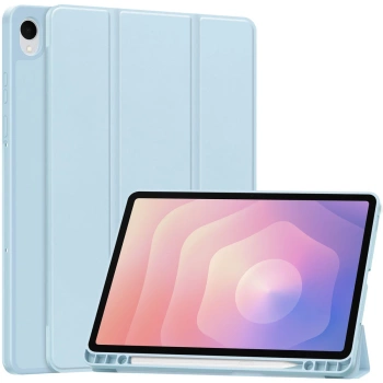 Etui z klapką Bizon Case Tab Lizard do Galaxy Tab S11, błękitne