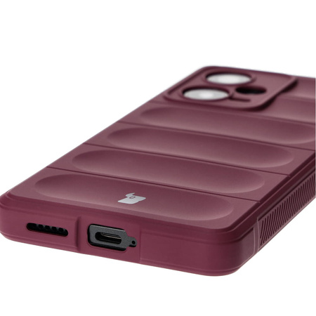 Pancerne etui Bizon Case Tur do Xiaomi Redmi Note 12 Pro+ 5G, burgundowe