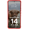 Pancerne etui Bizon Case Tur do Xiaomi Redmi Note 14 Pro 4G, czerwone