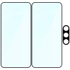 2x Szkło + szybka na aparat Bizon Edge Pack do Galaxy S25 FE