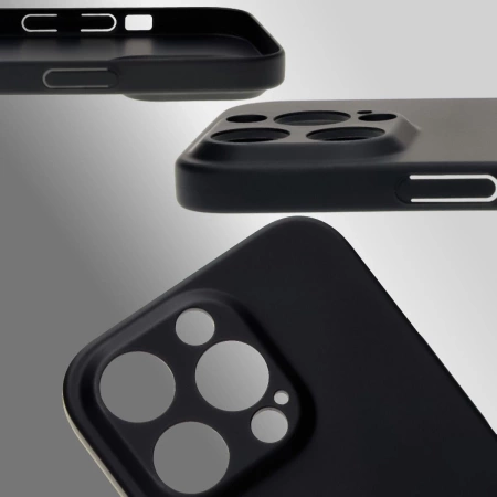 Etui Bizon Case Łupka do iPhone 14 Pro, czarne