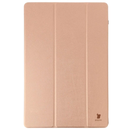 Etui z klapką Bizon Case Tab Lizard do Galaxy Tab S11 Ultra, różowozłote