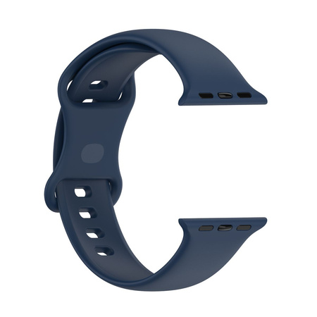 Pasek Bizon Strap Watch Silicone S do Apple Watch 44/45/46/49 mm, granatowy