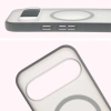 Etui z pierścieniem magnetycznym + szkło hartowane Bizon MatteO Pack do Google Pixel 10 / 10 Pro, przydymione-szare