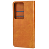 Etui z klapką Bizon Case Pocket do Oppo A79 5G, brązowe