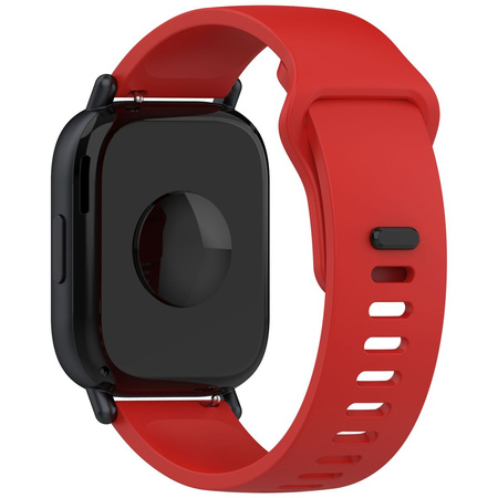 Pasek silikonowy do smartwatcha, Bizon Strap Watch Silicone Pro H, Quick Release 22 mm, czerwony