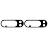 Szkło na aparat Bizon Glass Lens do Pixel 10 Pro, 2 sztuki