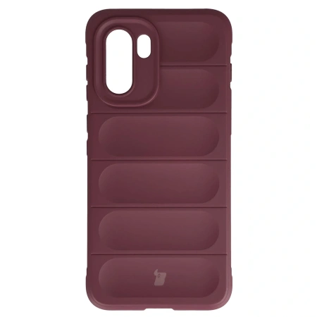 Pancerne etui Bizon Case Tur do OnePlus 15R, burgundowe