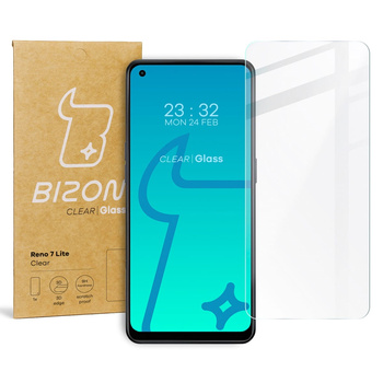 Szkło hartowane Bizon Glass Clear do Oppo Reno 7 Lite