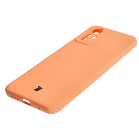 Etui Bizon Case Silicone do Xiaomi Redmi Note 12S, pomarańczowe